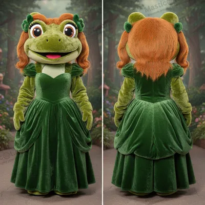 Produktbild von Waldgrüner MASTICOT Plüsch-Frosch-Maskottchen