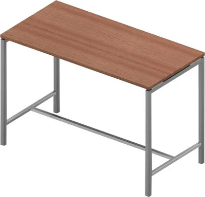 Produktbild von Quadrifoglio Stehtisch Creo nussbaum rechteckig, 4-Fuß-Gestell alu, 160,0 x 80,0 x 107,0 cm