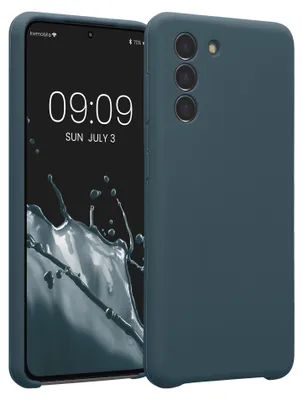 Produktbild von kwmobile Hülle kompatibel mit Samsung Galaxy S21 - Hülle Silikon gummiert - Handyhülle - Handy Case in Dunkler Schiefer