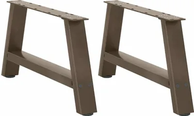 Imagen del producto de Patas para mesa de centro en forma de A (2 unidades, 70 x 30-31 cm, acero)