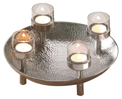 Produktbild von Fink Deko-Schale mit Kerzenhaltern Ø28cm