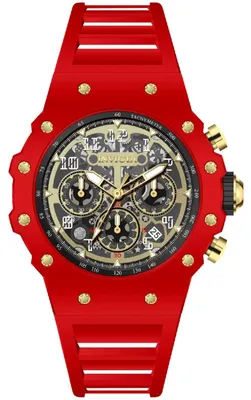 Obrázek produktu pro Invicta Racing 69654 Pánské hodinky - Quartz Movement - Akryl se zlatým ciferníkem - 43 mm