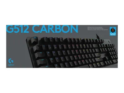 Produktbild von Logitech G 920-009345, Kabelgebunden, USB, Mechanischer Switch, QWERTZ, RGB-LED, Karbon