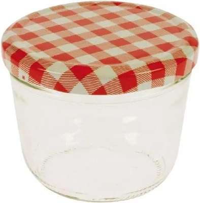 Obrázok produktu pre Sklenené nádoby 230 ml s viečkom – malé domáce nádoby s viečkom