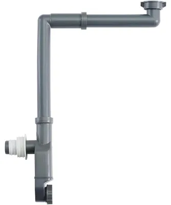 Obrázek produktu pro CERANO - Nábytkový sifon, místošetřící, se zápachovou zátkou - 5/4", odpad 32-50 mm - šedá