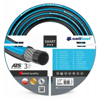 CELLFAST Gartenschlauch SMART ATS 1/2" 50m 3-lagig mit ATS variant™-Gewebe – Ansicht 2