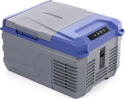 A portable refrigerator.
