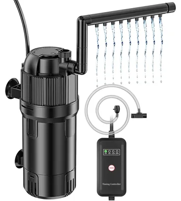 Zdjęcie produktu dla Filtr do akwarium wewnętrzny - UV 3 W - 400 l/h - Regulowany przepływ - Do akwarium 40-120 l