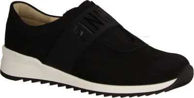 Produktbild von Finn Comfort Arica Damenslipper, Schwarz, Leder, NEU - Damenschuhe Bequeme Ballerina / Slipper, Schwarz, leder (nubuk)