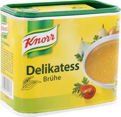 Produktbild von Knorr Delkatess klare Brühe 16 Liter unser bewährter Klassiker 329g