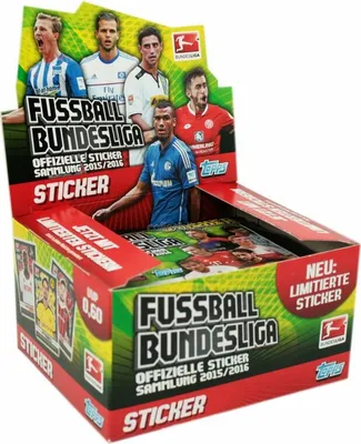 Immagine prodotto di Topps Bundesliga 2015/16 - 1 espositore con 50 bustine di figurine