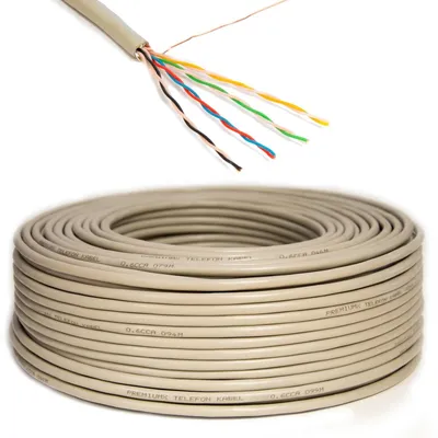 Produktbild von PremiumX 100m Telefonkabel 4x2x0,6mm J-Y(ST)Y Telefonleitung 8-Adern