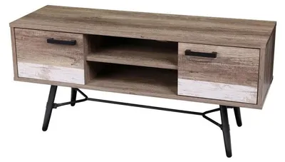 Image de Meuble TV "Brooklyn" - Marron - L 120 x l 39,5 x H 55 cm