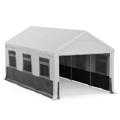 Obrázek produktu pro Blumfeldt párty stan - 6x3 m, stan s bočními stěnami, tkanina odolná vůči povětrnostním vlivům, robustní ocelový rám, snadná montáž, ideální na venkovní párty, grilování a zahradní pavilon