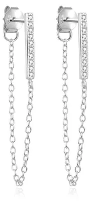 Immagine prodotto di Orecchini in argento con zirconi chiari AGUP2374L