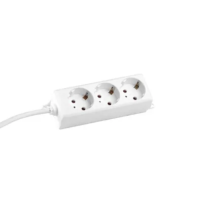 Obrázek produktu pro Bachmann 387.275S, 3 m, Vnitřní, Plast, Bílá, 3 AC zásuvky / AC zásuvek