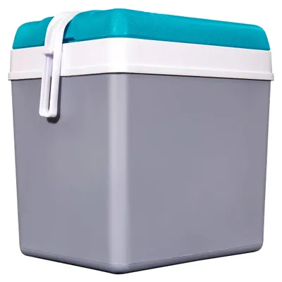 Produktbild von Kühlbox 24 L Grau/Blau 24 L Thermobox Warmhaltebox Picknick Camping