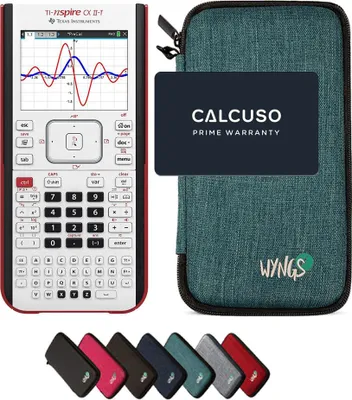 Produktbild von TI-Nspire CX II-T inkl. WYNGS Schutztasche Türkis - Grafikrechner - Basic Set