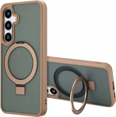 Immagine prodotto di Accezz Ring Stand Backcover con MagSafe Samsung Galaxy S24 - Marrone