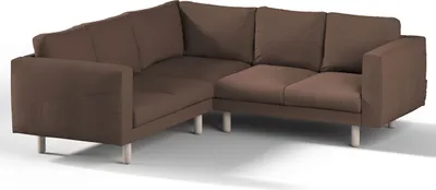 Produktbild von Dekoria Bezug für Norsborg 4-Sitzer Ecksofa, braun, Norsborg 4-Sitzer Ecksofabezug