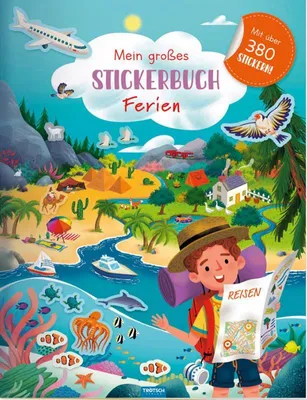 Produktbild von Trötsch Stickerbuch Mein großes Stickerbuch Ferien