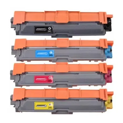 Image de Lot de cartouches d'encre compatibles avec Brother TN-241 (noir), TN-245 (cyan, magenta, jaune) pour les modèles DCP-9015, 9020, HL-3140, 3150, 3170, MFC-9130, 9140, 9330, 9340