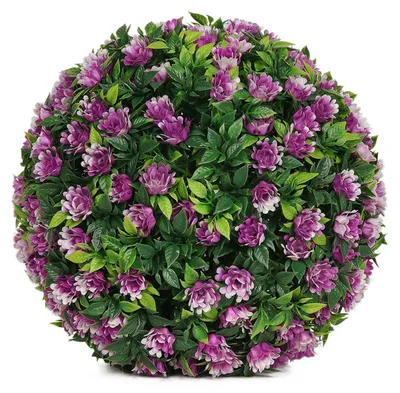 Produktbild von 1/2 Stück 20/25 cm künstliche Buchsbaumkugel, UV-beständig, wetterfest, hängende Kunstblume, grüne Kugel für Garten, Veranda, Terrasse, künstliche Buchsbaumpflanzen
