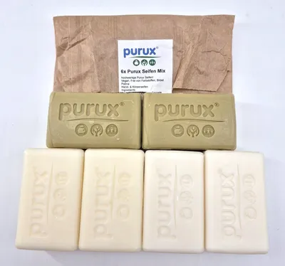 Produktbild von Seifen Mix Set 6 Stück Olivenseife Meersalzseife Lemongrasseife Naturseifen ohne Palmöl Vegan