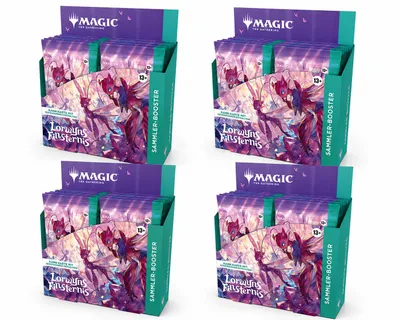 Produktbild von 4x Magic: The Gathering – Lorwyns Finsternis Collector Sammler Booster Display | German Version | 30 Boosters + Heartforcards Versandschutz, KI-generiertes Bild