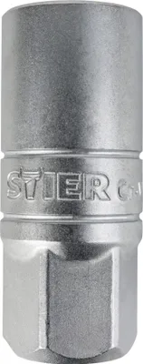 Produktbild von STIER Zündkerzen-Steckschlüsseleinsatz 3/8'', SW 18 mm, 18-er Nuss, Zündkerzennuss