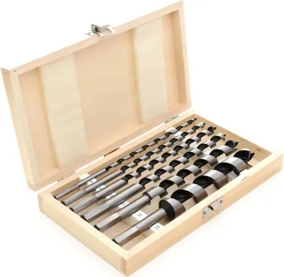 Produktbild von Holzbohrer 6-25 mm Spiralbohrer Schlangenbohrer Set Länge 230mm 6tlg