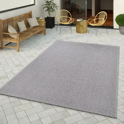 Produktbild von TT Home In-& Outdoorteppich Wetterfest Terrasse Küche Sisal Design Unifarben Ethno Größe 120x170 cm
