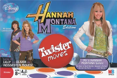 Produktbild von Hasbro Gaming Disney Hannah Montana Twister Moves Tanzspiel Bewegungsspiel
