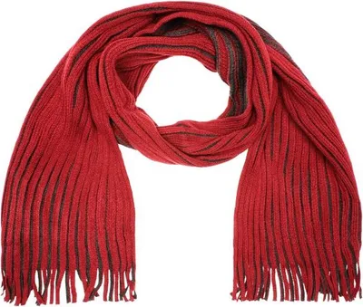Produktbild von Ribbed Scarf Aparter Strickschal dark-red/anthracite, Gr. one size
