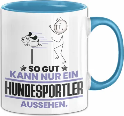 Produktbild von Hundesportler Geschenk Tasse So Gut Kann Nur Ein Hundesportler Aussehen Geschenkidee Kaffee-Becher (Blau)