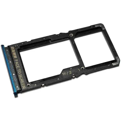 Produktbild von Simkartenhalter passend für Xiaomi Redmi Note 10 5G (M2103K19G) + micro-SD Fach, Originalersatz, Nacht-Blau