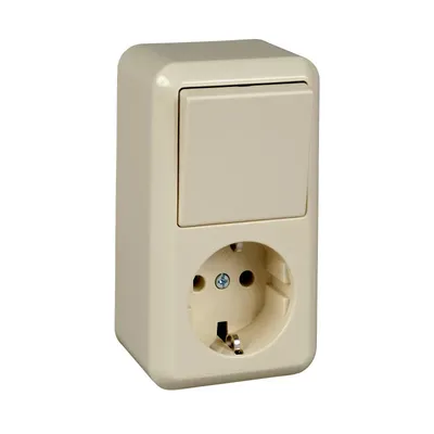 Produktbild von Schneider Electric AP-Kombination 388600 10/16A Contura perlweiß