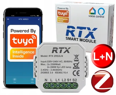 Produktbild von Abzweigdose Relais 2 Kanäle ZigBee TUYA LN