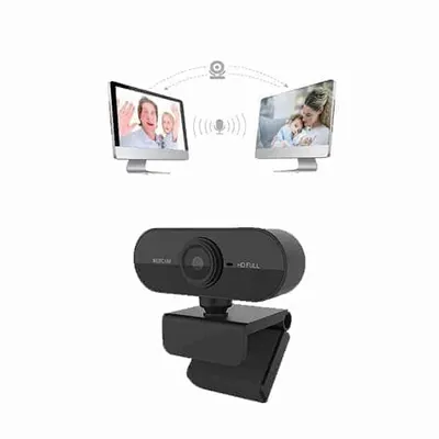 Obrázek produktu pro Full HD webkamera 1080p s mikrofonem, redukce šumu, USB 2.0, otočná 360°, kamera pro PC a notebook, Zoom a online výuku - WebStar