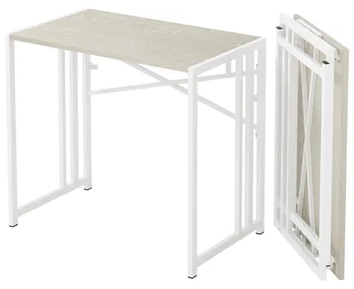 Produktbild von Klappbares Büro 90 cm - Schreibtisch - Campingbüro - Platzsparend - Holzrahmen