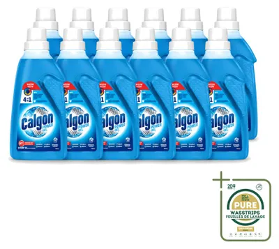 Productafbeelding van 12 x Calgon 3-in-1 ActiClean Gel wasmachinereiniger - 750 ml - Voordeelverpakking - 12 stuks