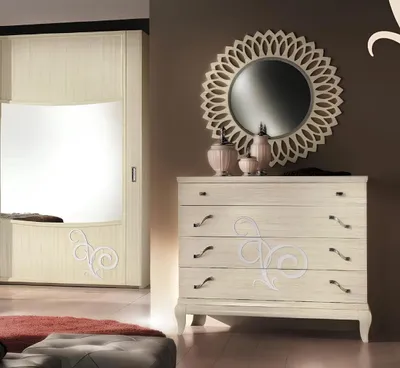 Produktbild von Kommode Spiegel Holz Kommoden Garnitur Modern Schrank Konsole Möbel Neu Set 2tlg