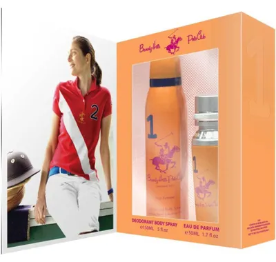 Immagine prodotto di Set regalo Beverly Hills Polo Club: 1982 - Sport 1, eau de parfum, per donna, 50 ml + 1982 - Sport 1, antitraspirante, deodorante spray, per donna, 150 ml
