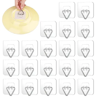 Immagine prodotto di 20 ganci per appendere foto – Ganci adesivi per decorazioni a parete
