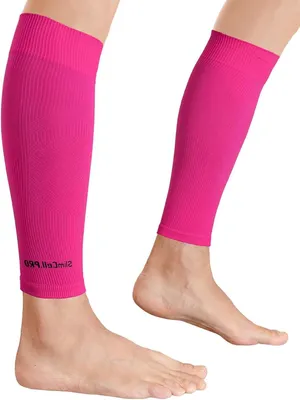 Productafbeelding van Kuit Compressie Banden - Compressie Sleeves Been - Sportprestaties Verbeteren - Gegradueerde Compressie - Unisex - Zwart