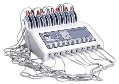 Produktbild von Elektrischer Muskelstimulator - EMS-Elektrostimulationsgerät - Körpermassagegerät - 220–240 V - EU-Stecker -