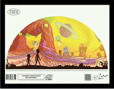 Produktbild von Rick And Morty - Gerahmtes Poster "Classrickal Hundred Years" PM8658 (40 cm x 30 cm) (Bunt)