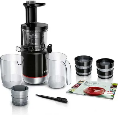 Obrázok produktu pre Bosch MESM731M, Pomalý odšťavovač, Čierna, 55 ot/min, 1,3 L, 1 L, Bezpečnostná svorka
