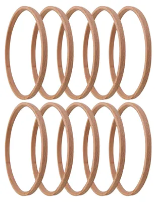 Produktbild von Blumenkranz aus Metall – Set mit 10 wiederverwendbaren Ringen für Handwerksprojekte