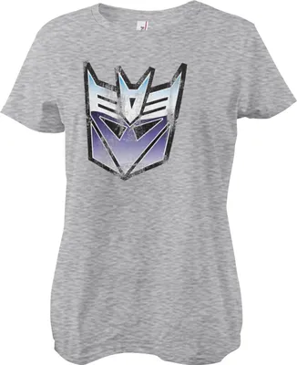 Obrázek produktu pro Dívčí tričko Decepticon Shield - střední - HeatherGrey